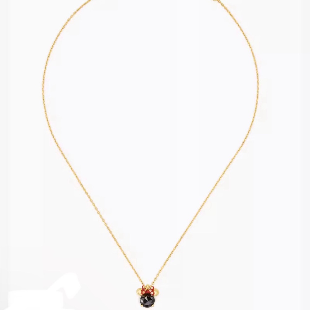 Disney X Kate Spade New York Minnie Black Pendant Necklace - Picture 3 of 4